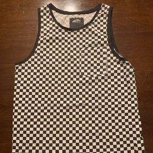 Vans Small Pocket Tank Top Checkerboard Style